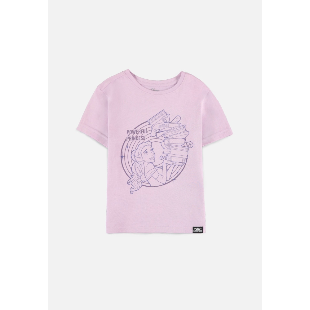 Disney Beauty & The Beast - Fearless Princess Belle Powerful Tshirt Enfant - Rose